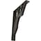 Ekena Millwork Damon Wrought Iron Bracket, (Triple center brace), Antiqued Warm Silver 2"W x 12"D x 15"H BKTM02X12X15TDAAWS - alternate 1